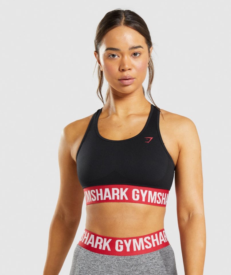 Women\'s Gymshark Flex Sports Bra Black | CA 316A07